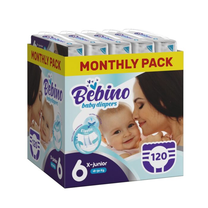 Bebino παιδικες πανες x-junior no6 18-30 kg 24 τμχ
